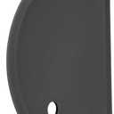 Silicone Dough Scraper with Stainless Steel Sheet, Curved Edge Flexible Bowl Scraper for Baking, Food Grade Silicone Bench Scraper for Sourdough Bread Proofing Basket, 5.98"4.3", Dark Gray, SAPID