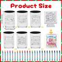 Fainne 24 Set/48 Pcs Christmas Crafts Christmas DIY Color Your Own Can Covers Can Sleeve Cooler Crafts Beer Cover DIY Craft Gifts for Xmas Beer Beverages Cans Bottles Holiday Party Gift Supply