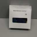 BAMBOO COOL Women's Thongs Seamless Moisture-Wicking Breathable Underwear High Stretchy Mid Waisted Panties Tagless, 5 Pack, Medium 