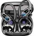 Wireless Earbuds Bluetooth Headphones, Bluetooth Earbuds Stereo Deep Bass, 50hrs Playtime Over Ear Buds and Noise Canceling Mic, Digital Display, IPX7 Waterproof Earphone for Sports/Workout/Running