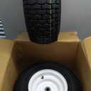 2 PCS 16x6.50-8 Lawn Mower Tires and Rim - 16x6.5-8 Tractor Turf Tire Replacement for Craftsman/John Deere Riding Lawn Mowers/Tractors, with 3/4" Bearings and 3" Offset Hub,4 Ply Tubeless - Vypart (16x6.50-8)