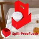 Bodaon 2 Cup Drink Carrier with Handle, 15 Pcs Cardboard Cup Holders, Disposable Drink Carriers for Delivery, Kraft Paper Coffee Cup Holder to Go, Take Out Cup Carriers for Hot/Cold Drinks