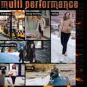 Plus Size Fleece Lined Leggings with Pockets for Women High Waisted Warm Thermal Winter Yoga Pants for Workout (XX-Large, White)