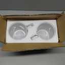 30oz Super Large Ceramic Coffee Mugs Large Handles Set of 2 (White)