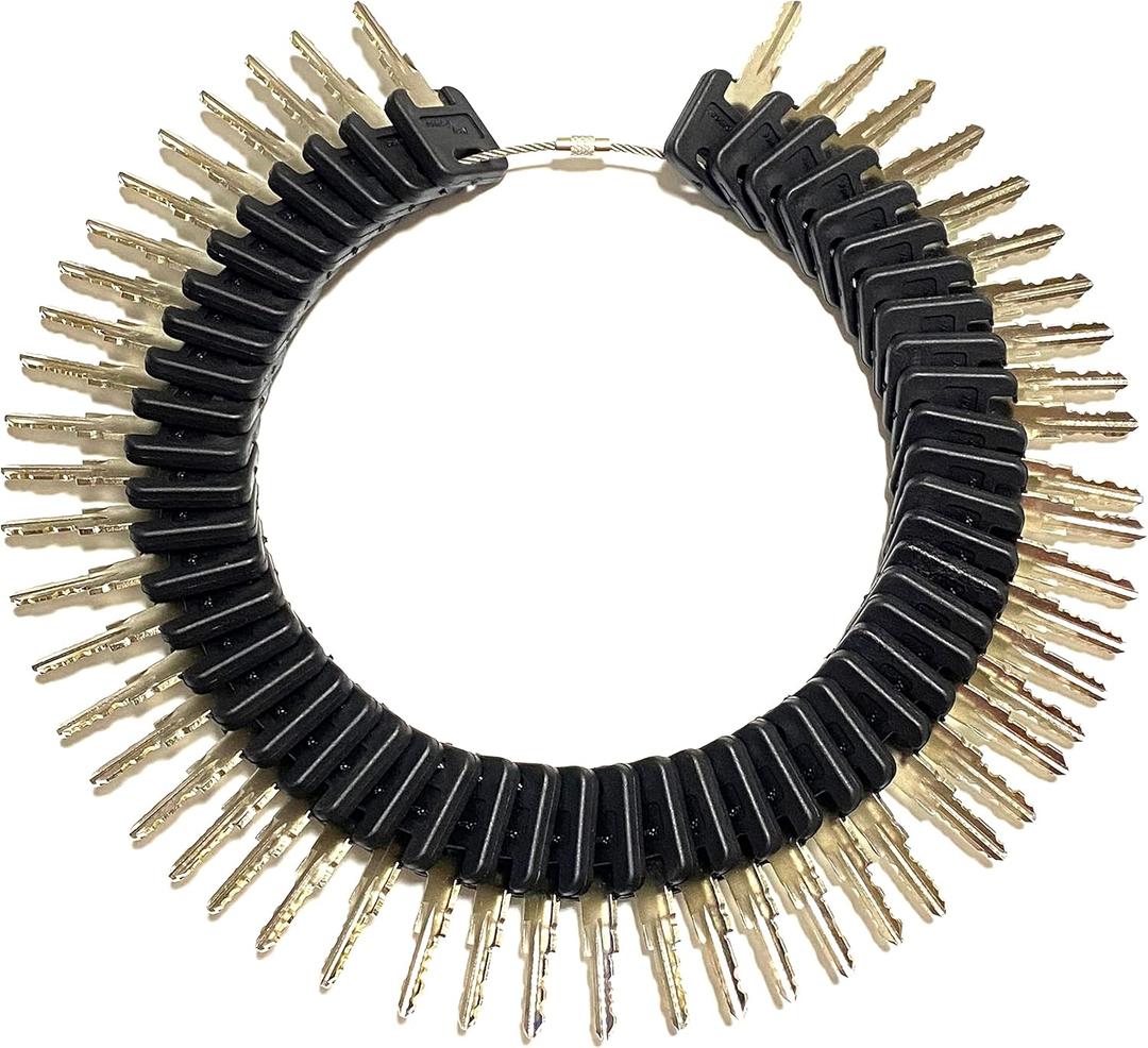 KeyPower 1 Set (51 Keys) HF301 ~ HF351 Fits Fastec FIC RV Trailer Door Lock & Storage Cabinet - CF EF HF are The Same