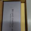 Hdmi Switcher 4 in 1 Out - New 8K@60Hz 4K@240Hz/144Hz/120Hz HDMI Splitter with Remote Support 3D/HDR/HDCP2.3, for PS5/4 Xbox Nintendo Switch Roku Apple TV Fire Stick 4 Port 8k HDMI2.1 Switch