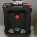 Performance Tool W4078 24-Quart Oil Drain Container, Deep Drain Well, Integrated Handle, Sealing Rubber Gaskets, Black