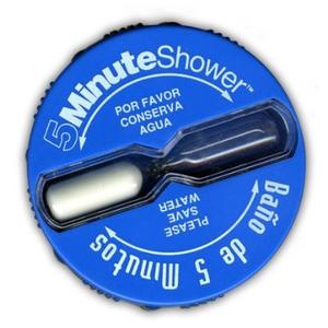Five Minute Shower Timer Kid Friendly Battery Free Hot Water Saver Sand Timer