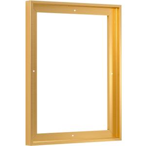 Pixy Canvas 16x24 inch Floater Frame for Canvas Paintings, Wood Panels, Canvas Panels & Stretched Canvas Boards. Floating Frame fits 5/8", 3/4" & max 7/8" Deep Artwork (Brass Gold, 16 x 24 inch)