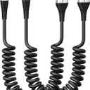 USB C Cable Fast Charging, 2-Pack 3ft Coiled USB A to Type C Charge Cord for Car, USB-C Charging Cable Compatible with iPhone 17/16/15/Samsung Galaxy S20 S10 S9 S8 Plus Note 10 and More USB C Devices (Silver)