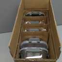 VERONES 5 Pack 36 OZ Glass Meal Prep Containers, Airtight Glass Lunch Containers Set, Glass Food Storage Containers with Lids,Exclusive of BPA, for Microwave, Oven, Freezer & Dishwasher Friendly,Grey