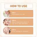 Rice Exfoliant Ampoule Duo, Black and White Face Peeling Solution, Moisturizing Pore Minimizer, 2-Pack, 100ml