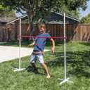 GoSports Get Low Limbo Premium Wooden Limbo Game, Sets up in Seconds - Fun for Kids & Adults, White, Red, Standard