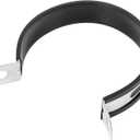 F FIERCE CYCLE 89mm 3.5" 3 1/2 Inch Motorcycle Exhaust Band Joint Clamp Muffler Pipe Stainless Steel Silver Tone