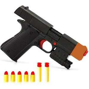 Kid Toy Gun, Colt 1911 Toy Gun with Rubber Bullet Pistol - Unique Gift Intended for Fun,M1911 Toy Guns for Boys (Black)