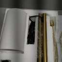 Oneach 62" Gold Floor Lamp for Living Rooms Tall Arc Standing Lamps for Bedrooms Industrial Corner Nursery Girls Kid Vintage Mid-Century Modern Reading Light Office Antique Brass Shade Lantern