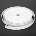 Plastic Hanger Strap 3/4 Inch x 52Feet Reinforced Flexible Hanger Strap for Pipe & Ducts Securing in Plumbing & HVAC, White