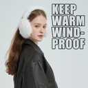 Women Winter Earmuffs Foldable Fluffy Ear Muffs Furry Faux Fur Ear Warmer Soft Fit Plush Ear Cover for Cold (A-dark Gray)