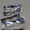 Gaoye Professional Reading Glasses for All Day - Computer Readers with Blue Light Protection - Value Pack (B1-5 Pack Light Black)