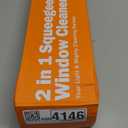 Eazer 64'' Squeegee Window Cleaner 2 in 1 Rotatable Window Cleaning Tool Kit with Telescopic Pole, Window Washing Equipment with Bendable Head for Indoor/Outdoor Window and Car Glass