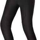 SHIMA Cruz 2.0 Motorcycle Leggins for Women - Breathable, Elastic, Slim Fit Biker Leggins Womens with DuraQL Layer, Slim Fit, Knee Armor Pads (Black, XS Long)