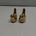 Ceramic Bird Toilet Bolt Covers Decorative Toilet Bolt Caps,Set of 2 Toilet Caps for Bottom of Toilet, Toilet Screw Cover Caps for Bolts Bathroom Decor Acessories, Easy Installation (Gold)