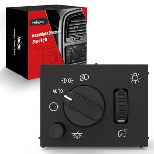 Nilight Headlight Dimmer Switch Compatible with 2003 2004 2005 2006 2007 Chevy Silverado 1500 2500 3500 2003-2006 GMC Sierra 1500 2500 Cadillac Escalade Warm White LED Light