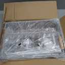 Liuoud Under Sink Organizer Storage 1 pack, 2 Tier Slide Out Height Adjustable Pull Out Cabinet Organizer Drawers, Kitchen Bathroom Large Capacity Metal Under Sink Rack Caddy Basket Shelves, White