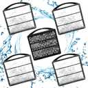 TARARIUM Aquarium Turtle Tank Filter Accessories for Small IX-90 Filter Aquarium Pumps Filters 1Pcs Ceramic Ball Plate & 4pcs Low Water Level Power Filter Replacement Sponge Clip