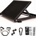 Otiem Pro Black Slant Board for Calf Stretching  Non-Slip Steel Calf Stretcher SlantBoard for Squats  Lightweight, Portable Slant Board with 4 Adjustable Angles Supporting Up to 500 LB Capacity
