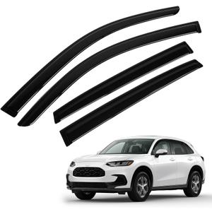 HRV Rain Guard - Window Visors for Honda HR-V HRV 2023-2025 2026, Out-Channel Side Window Rain Guards for HR-V Accessories, 4PCS, Black, Car Accessories