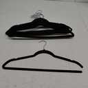 HOUSE DAY Premium Velvet Hangers 15 Pack Black, Non-Slip Flocked Felt Hangers, Sturdy Clothes Hangers with 360° Rotatable Hook, Heavy Duty Coat Hanger, Durable Slim Hanger for Closet Space Saving One broken