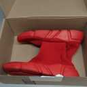 Santiro Women's Walking Tennis Shoes Breathable High Top Sock Sneakers Casual Sports Shoes Lightweight Knit Athletic Shoes All Red 8.5 US