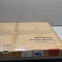 Farmhouse Barn Door Mirror 22x32 Rustic Decorative Vanity Mirrors Wall Decor Mirror for Bathroom Living Room Entryway (Brown)