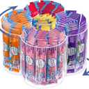 Drink Packet Organizer, 360 Degrees Rotating Acrylic Lazy Susan Organizer for Powdered Drink Mix Powder Packet, Water Flavor Packet Holder for Kitchen Pantry Storage, 5-Section (Flower)