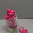 18 oz Insulated Water Bottle with 2 Lids (2-in-1 Straw & Spout Lid, Magnetic Lid), Slim Water Bottle with Strap, Stainless Steel Water Bottle for School, PA-Free, Pink