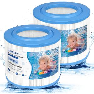 2-Pack PBF40M Spa Filter Replacement, 10-00282 Hot Tub Filter, Bull Frog Spas Compatible with Pleat co PBF40 PBF40-M, Well Spring 30 Coreless