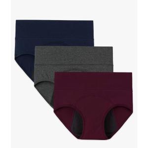 INNERSY Period Underwear for Women High Waisted Leak-Proof Postpartum Menstrual Panties 3-Pack, 

XL