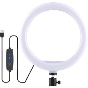 Selfie Ring Light with 3 Light Modes and 10 Brightness Levels USB Powered Mini LED Fill Light for YouTube/TIK Tok/Phone/Live Stream/Makeup Shooting/Zoom Meetings