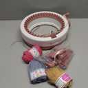 SENTRO 48 Needles Knitting Machine with Electric Adapter, Smart Weaving Loom Round Spinning Crochet Knitting Machines with Row Counter and Crank Handle Adapter Hex Steel Bit for Automatic Knit