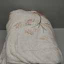 Lahome Floral Fleece Blanket for Women Girls Dorm Boho Decor, Small Throw Blanket for Couch Bed Chair Cover, Decorative Fleece Blanket Throws Mom Gift Spring Home Decor, Border Flower Beige 50x60