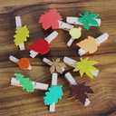 2 x Winlyn 504 Pcs Assorted Foam Fall Leaf Stickers - Self-Adhesive Bulk Maple Oak Shaped Glitter Leaves for Kids Craft, Gift, Halloween, Thanksgiving, Scrapbooking, Cards Decoration