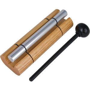 Woodstock Wind Chimes Zenergy Solo Hand Chime, Silver (7") Musically Tuned for Meditation, Yoga and Mindfulness, Bell Percussion Instrument For Teachers and Classrooms