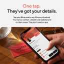 Blinq NFC Phone Sticker - Digital Business Card - Instant Share via Tap - Compatible with iPhone & Android (Black)