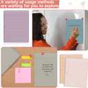 10 Packs 8.5 x 11 inch Top Spiral Notebook with 3 Hole Punched Legal Pads 40 Sheets College Ruled Notepad Hard Cardboard Paper Wirebound Pads for Business School Office Home Supplies (Retro)