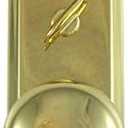 Mortise Lock Escutcheon Plate 2-1/4" X 7" With Brass Door Knob & Turner #3002