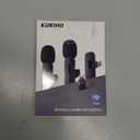 2 Pack Wireless Lavalier Microphone for iPhone iPad and Android Phone, Lapel Mic Plug and Play Wireless Mic Noise Reduction Mini Microphone for Video Recording Interview Podcast Vlog YouTube Tiktok (Without Case, Black)