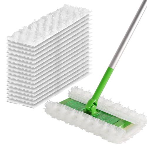 Heavy Duty Dry Sweeping Cloths for Swiffer Sweeper, Disposable Pet Dry Mop Pad Refills, Super Thick, 4X Locks Out Dust and Hair for Floor Cleaning