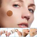 NOLITOY 100pcs Small Patches Finger Wounds Patches Waterproof Wounds Protector Round Tape Stickers Breathable Fabric Coverlet Dressing Brown