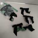 Hunter Green Velvet Ribbon Christmas Bow 5 Inch Premade Dark Green Bows for Christmas Tree Hanging Decorations Gift Wrapping Wreaths Crafts Outdoor Indoor Home Decor Wedding, Pack of 12